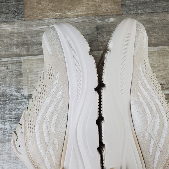 Hoka One One Bondi 9 Mens Shoes Sz 11 D Running Oatmeal Lace Up Low Top Sneakers - Picture 7 of 12